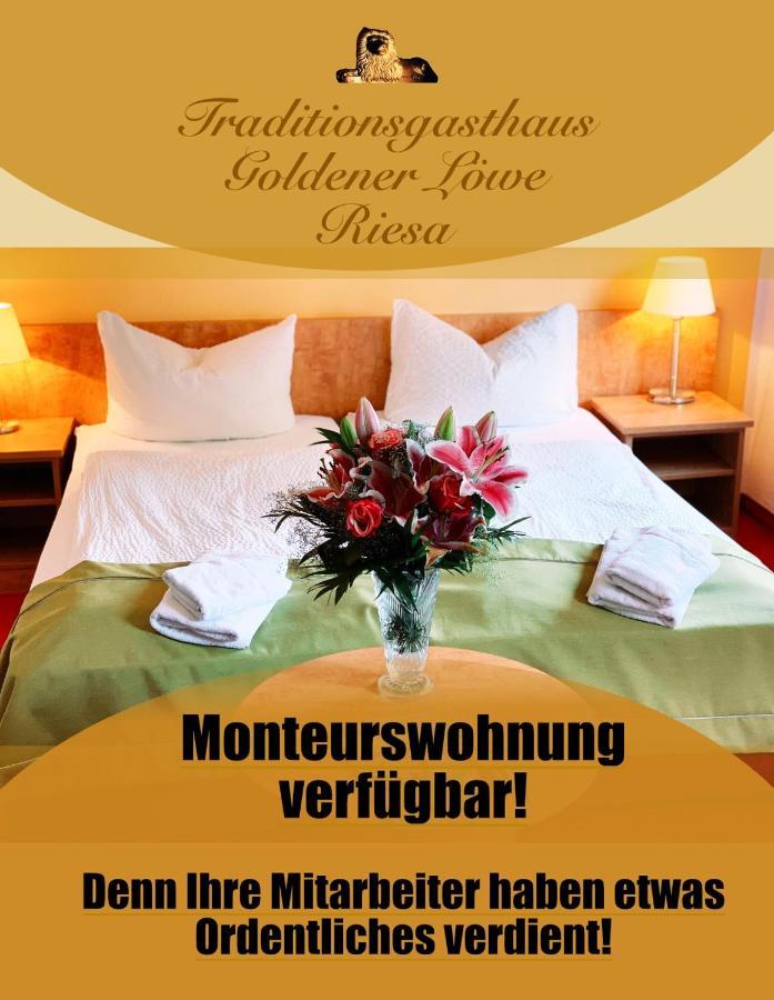 Traditionsgasthaus Goldener Loewe Riesa Restaurant & Pension Εξωτερικό φωτογραφία